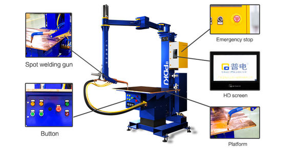 PDKJ Seamless MFDC Spot Welding Machine 170KVA Inverter For Elevator Industry
